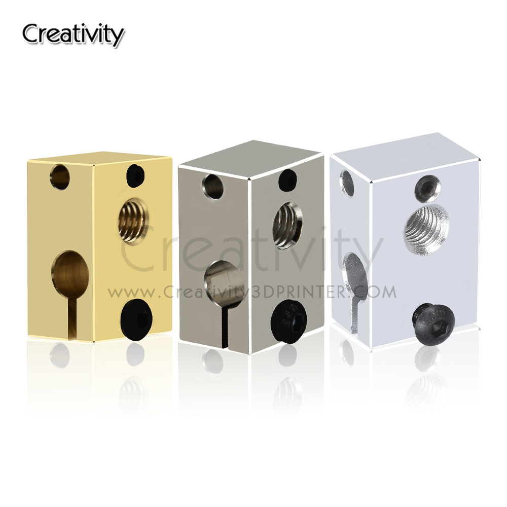 3D Printing Titanium - كتلة تسخين V6 PT100 من النحاس