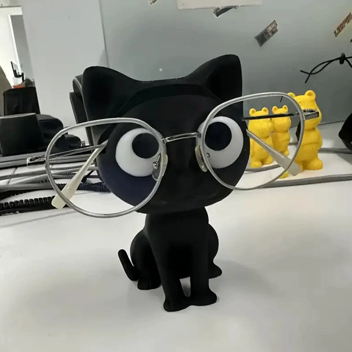 3D Printing Glasses Frames - إطار نظارات قطة مطبوع ثلاثي الأبعاد،