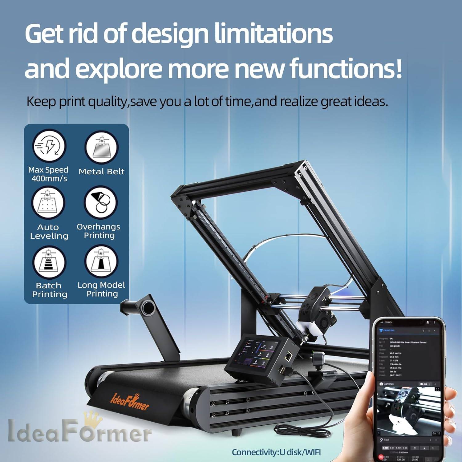 IdeaFormer IR3 V2 حزام ناقل طا - مراجعة 3D Printing Z Axis وسعره