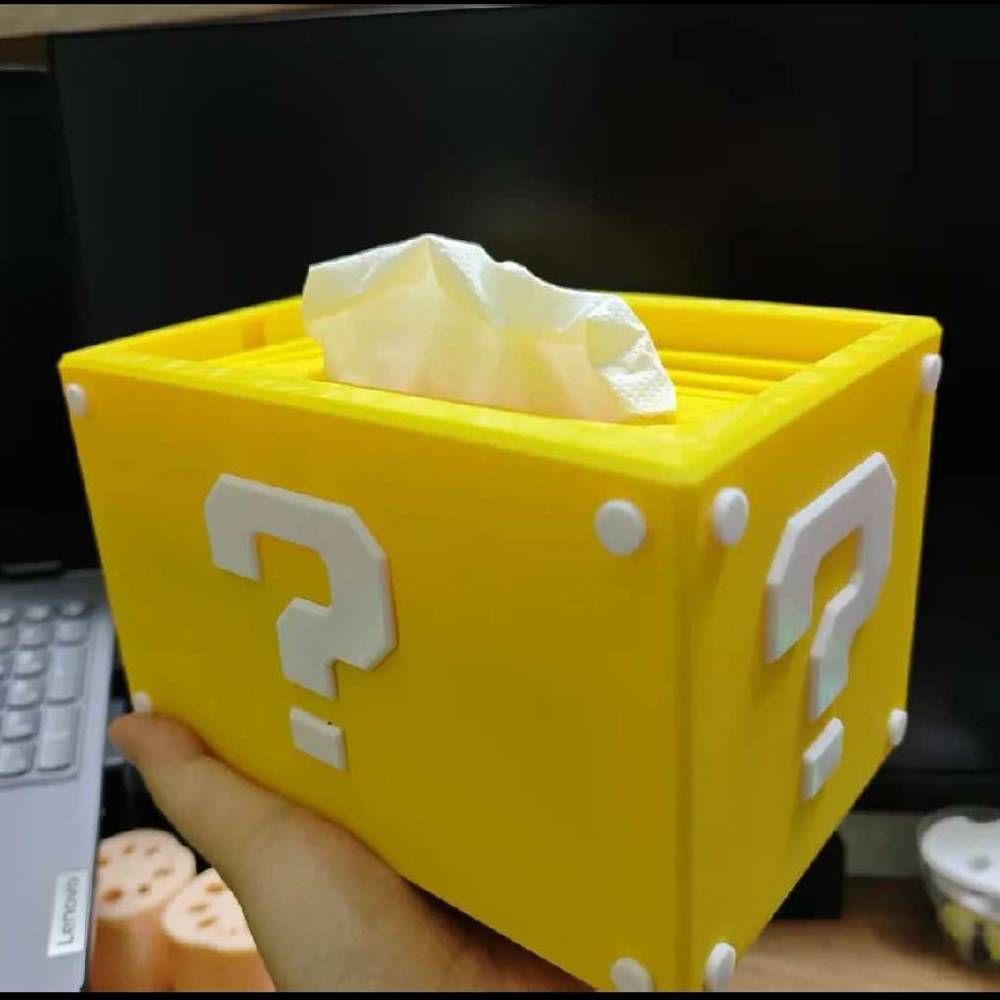 صندوق مناديل بتصميم مكعب الأسئ - مراجعة 3D Printing Question وسعره