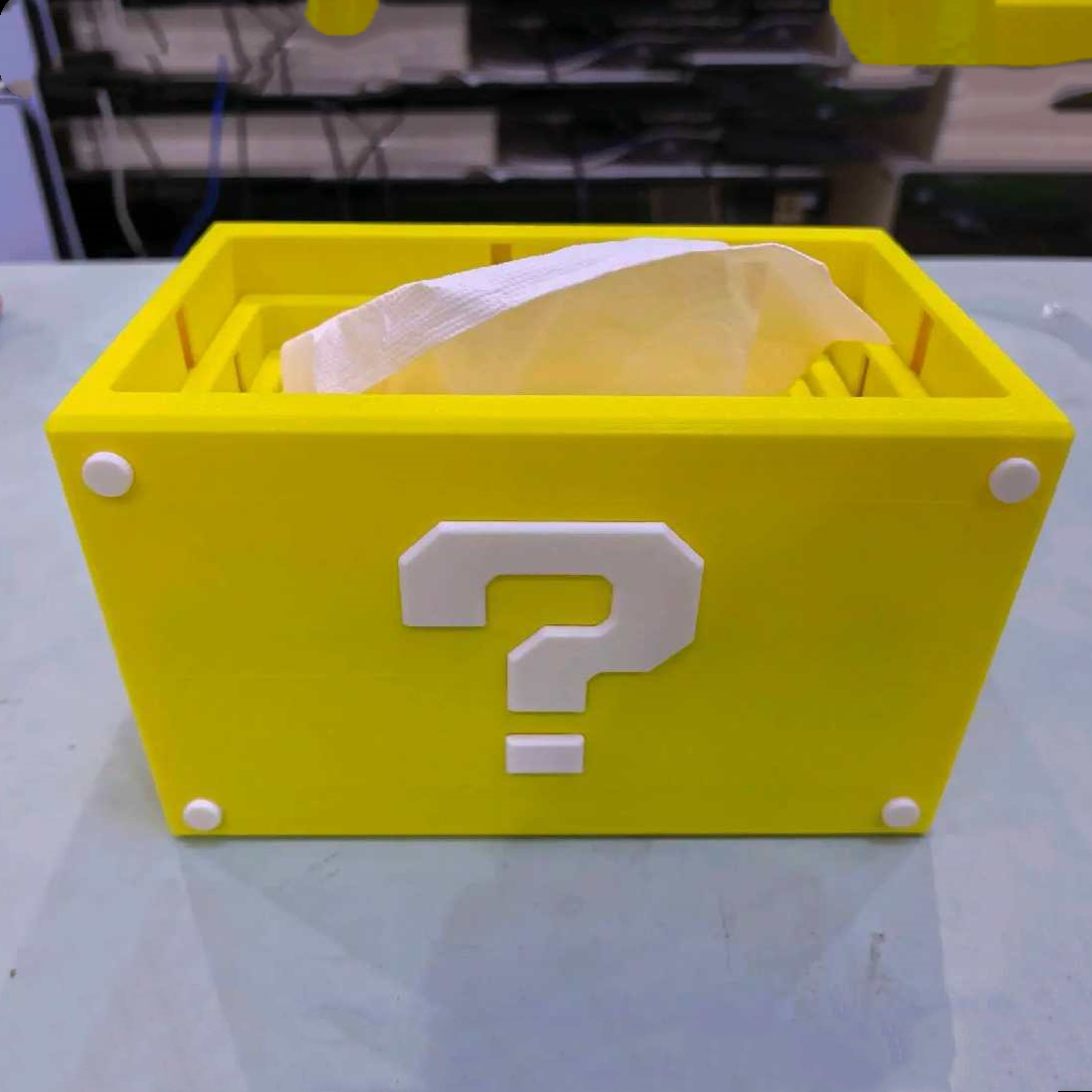 صندوق مناديل سؤال مطبوع ثلاثي  - مراجعة 3D Printing Question وسعره
