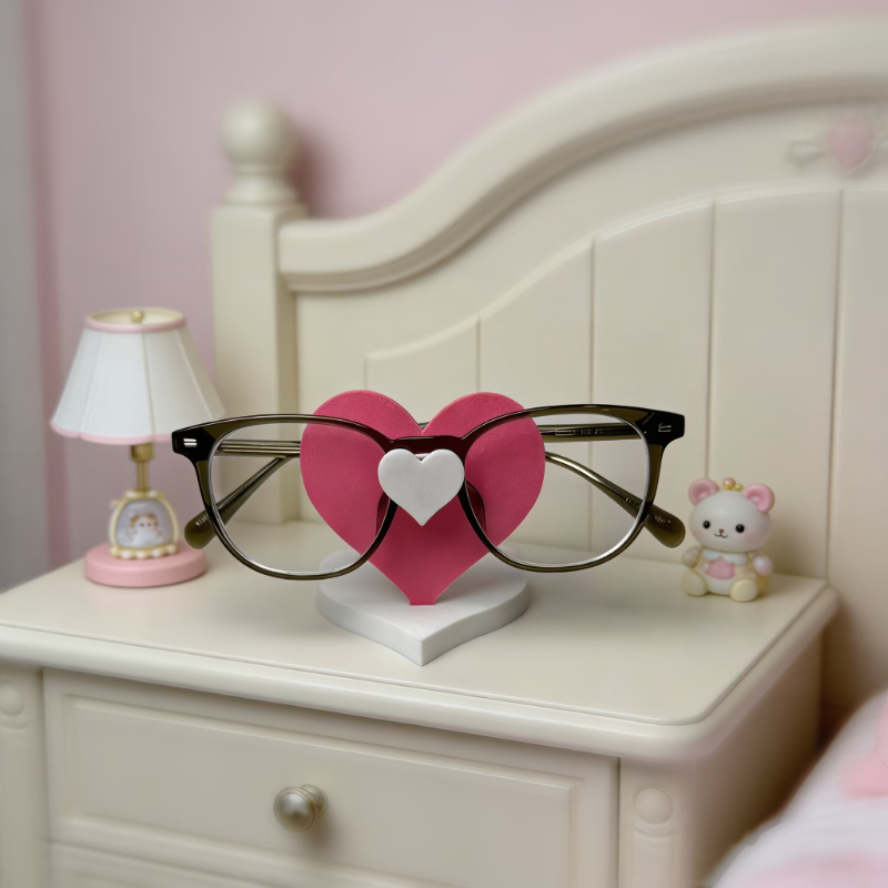 حامل نظارات على شكل قلب مطبوع  - مراجعة 3D Printing Glasses Frames وسعره