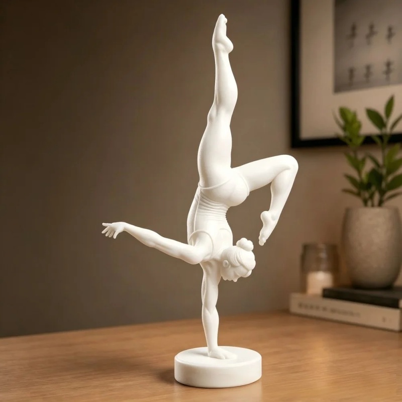 تمثال راقصة باليه متوازنة بيد  - مراجعة 3D Printing App وسعره