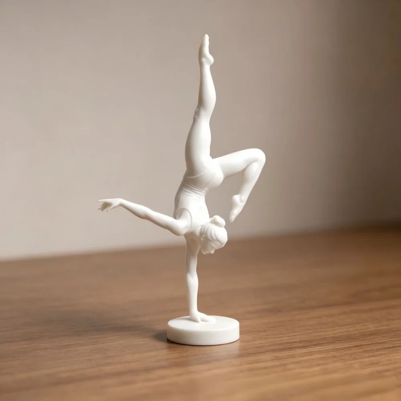 تمثال راقصة باليه متوازنة بيد  - مراجعة 3D Printing App وسعره