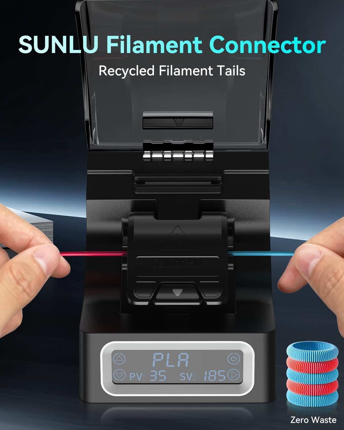 SUNLU FC01 موصل خيوط تسخين سري - مراجعة 3D Printing Waste وسعره