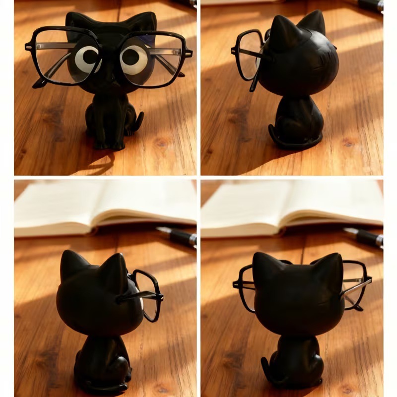 إطار نظارات على شكل قطة سوداء  - مراجعة 3D Printing Glasses Frames وسعره
