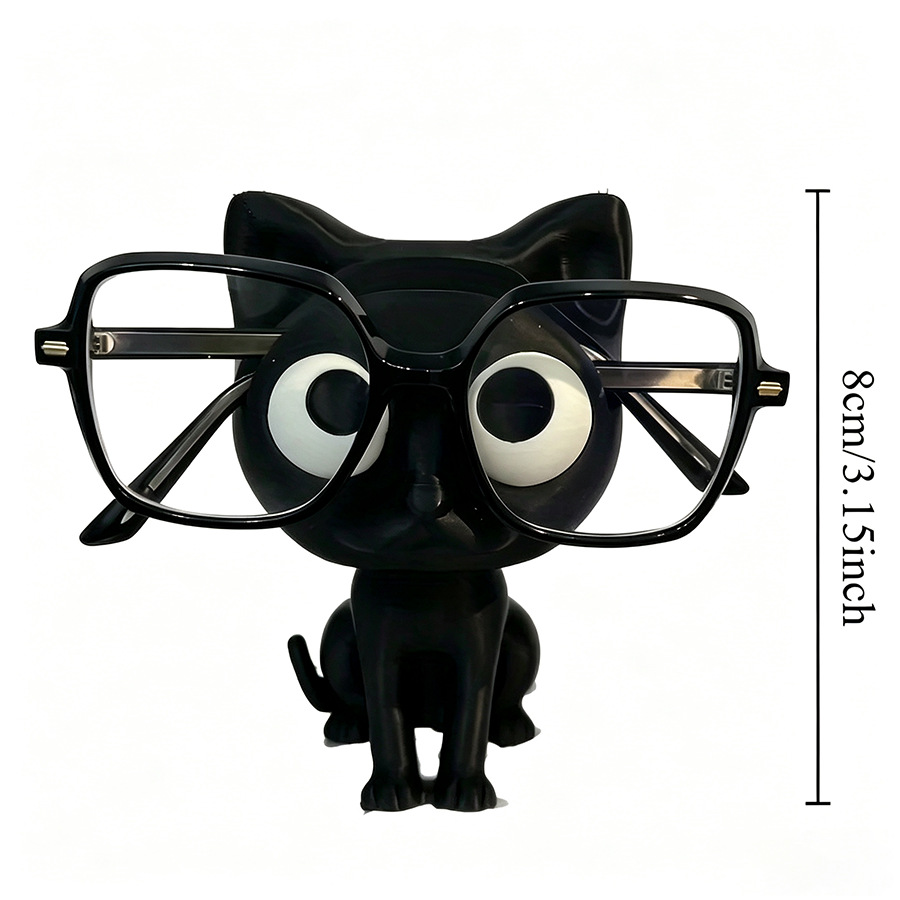 إطار نظارات على شكل قطة سوداء  - مراجعة 3D Printing Glasses Frames وسعره